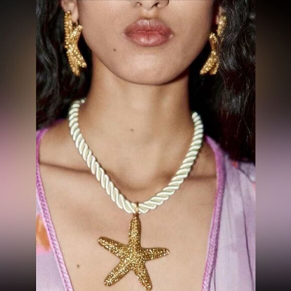 Starfish necklace M301 - Picture 1 of 3